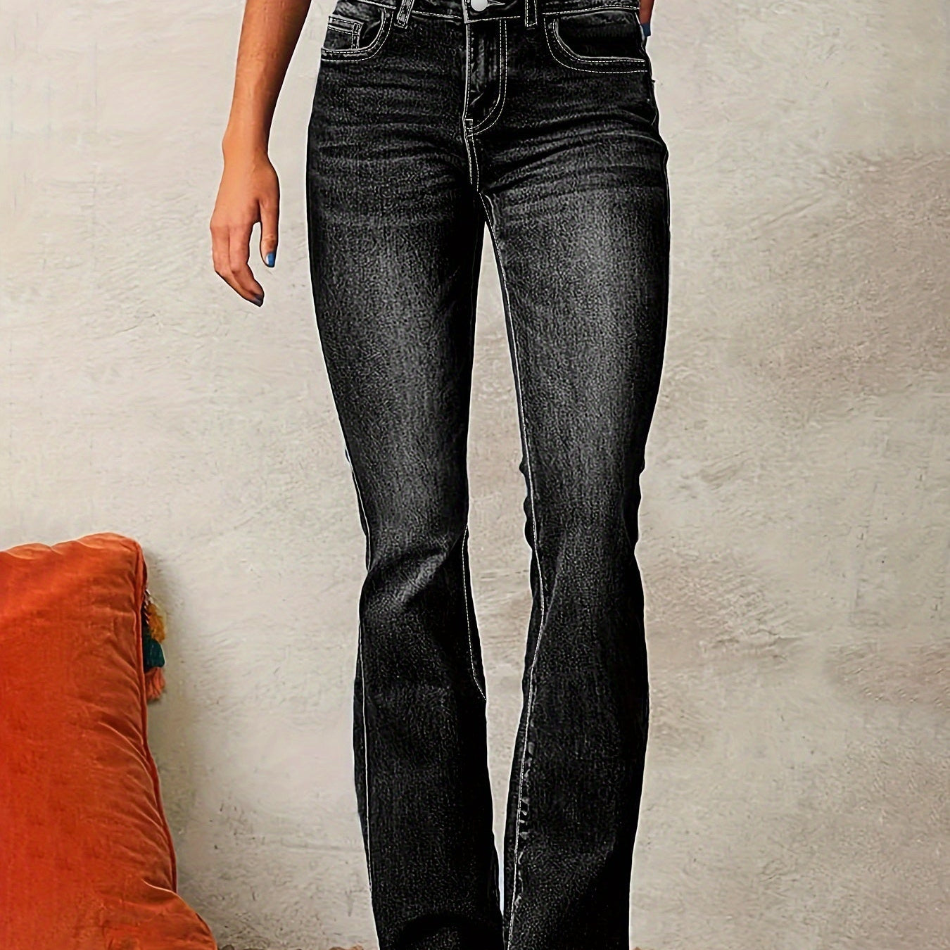 AYA™ – HØJTALJEDE FLAREJEANS