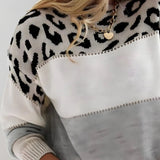 CHARLENE™ – CASUAL SWEATER MED LEOPARDPRINT