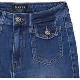 Marta du Chateau dame jeans MdcIrene MDC199-8237 - Blå denim