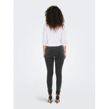 ONLY dame skinny jeans ONLRAIN - Mørkegrå denim