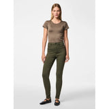 Pieces dame jeans PCHIGHSKIN - Skovnat