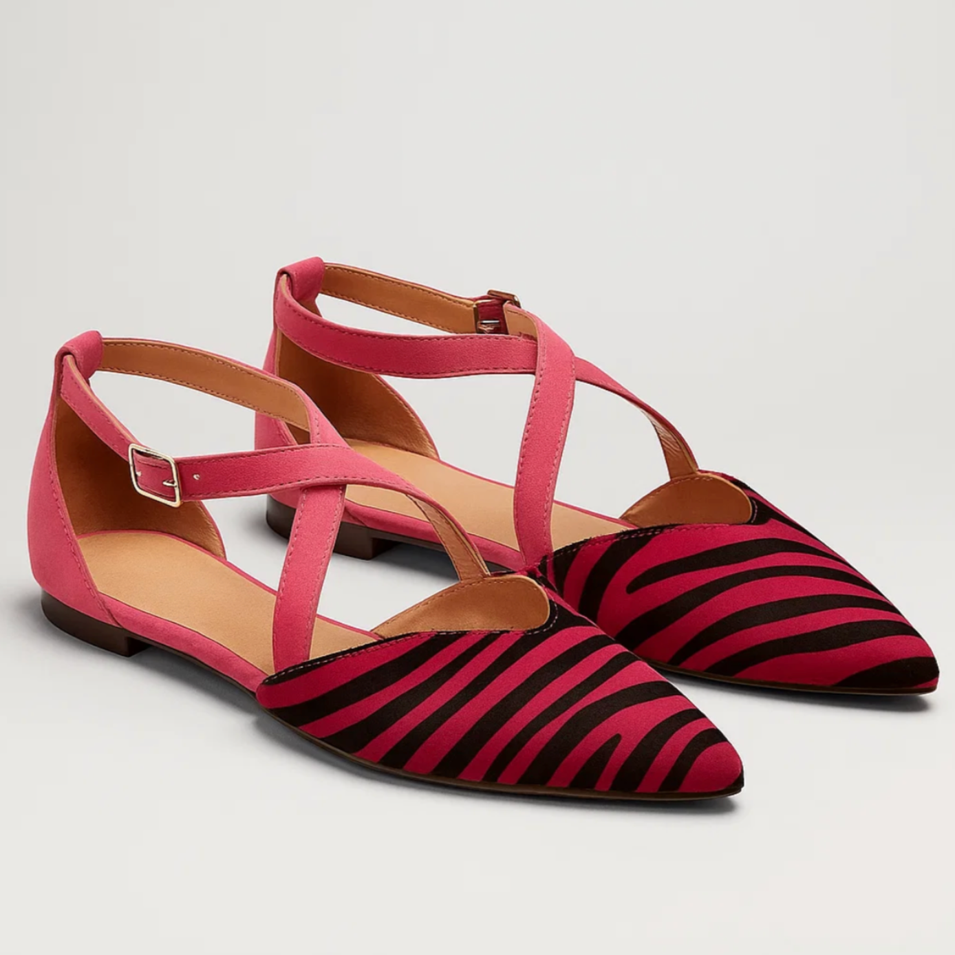 ZEBRA CHIC™ – BALLERINA MED ZEBRAMØNSTER OG KOMFORT
