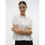 VERO MODA DAME TOP VMROXANNE - Snehvide