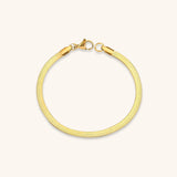 Vida Armbånd Guld i fiskebensmønster | 18k Guld