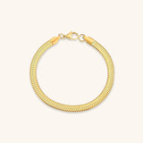 Vida Armbånd Guld i fiskebensmønster | 18k Guld