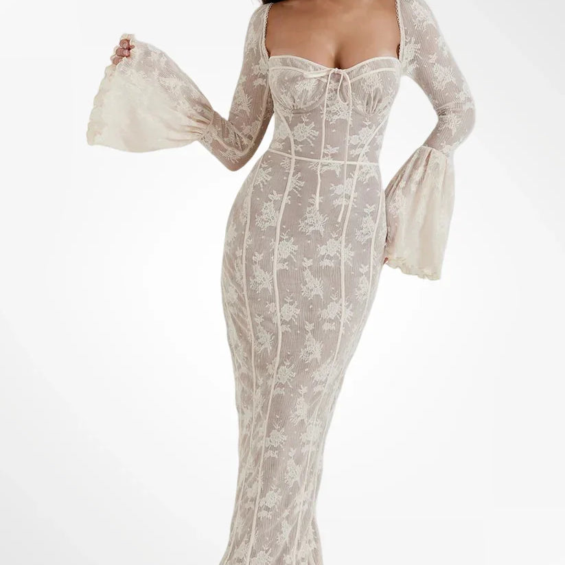 ALLEGRA™ – LANG BLONDEKJOLE MED ROMANTISK ELEGANCE