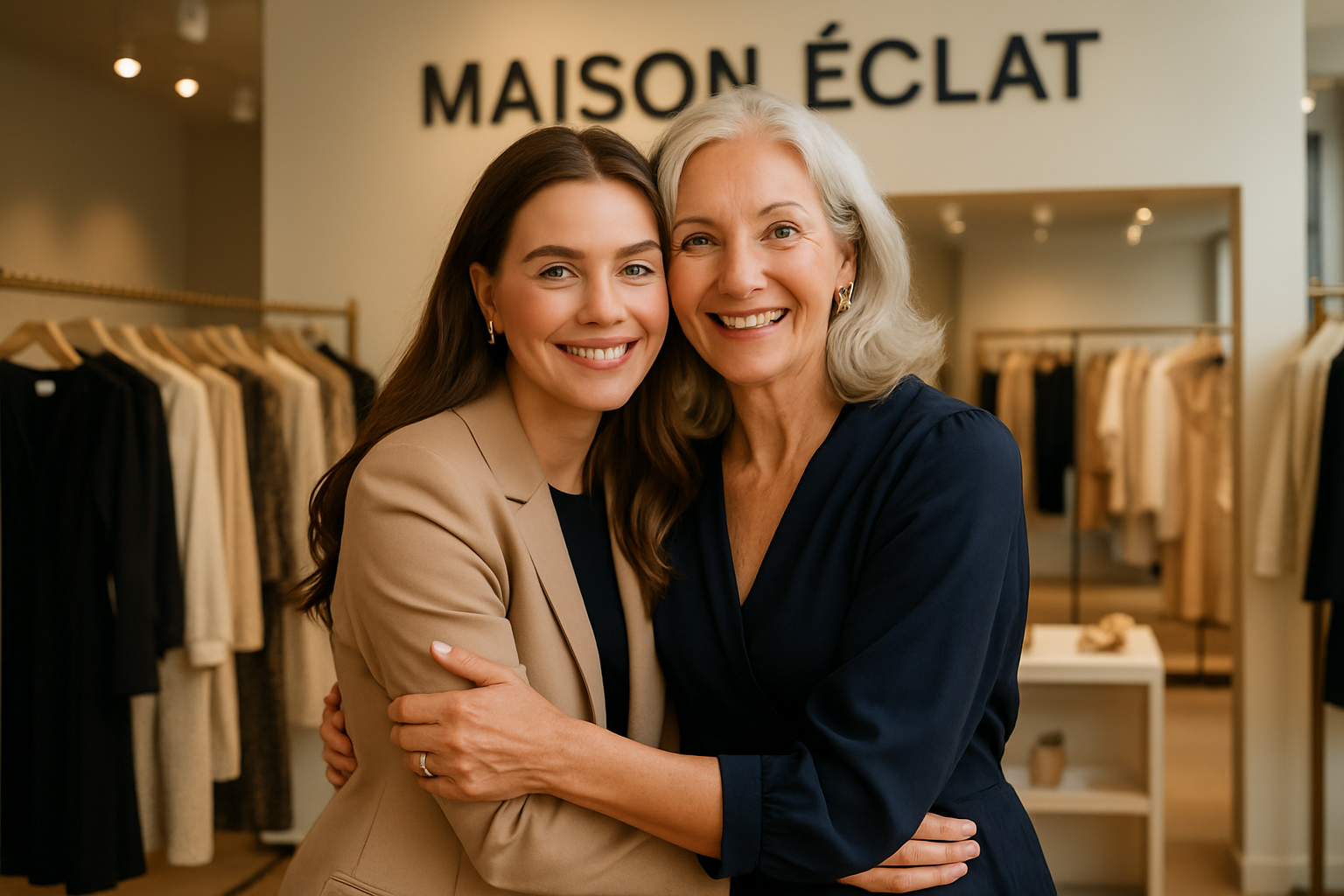 Foto de revista com duas mulheres dinamarquesas na Maison Éclat