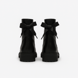 BOW™ – SORTE ANKELSTØVLER MED SLØJFE OG ELEGANT DESIGN