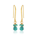 Ørering med vedhæng af turquoise