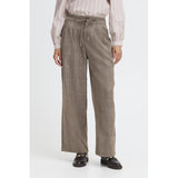 B.Young dame bukser BYXDIYAR - BROWN/BLACK TARTAN