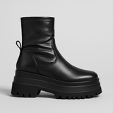 EVELIN™ – ELASTISKE ANKELSTØVLER MED CHUNKY PLATFORM