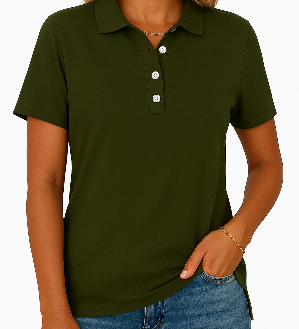 JULIA™ – ELEGANT STIL ÅNDBAR POLOSHIRT
