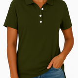 JULIA™ – ELEGANT STIL ÅNDBAR POLOSHIRT