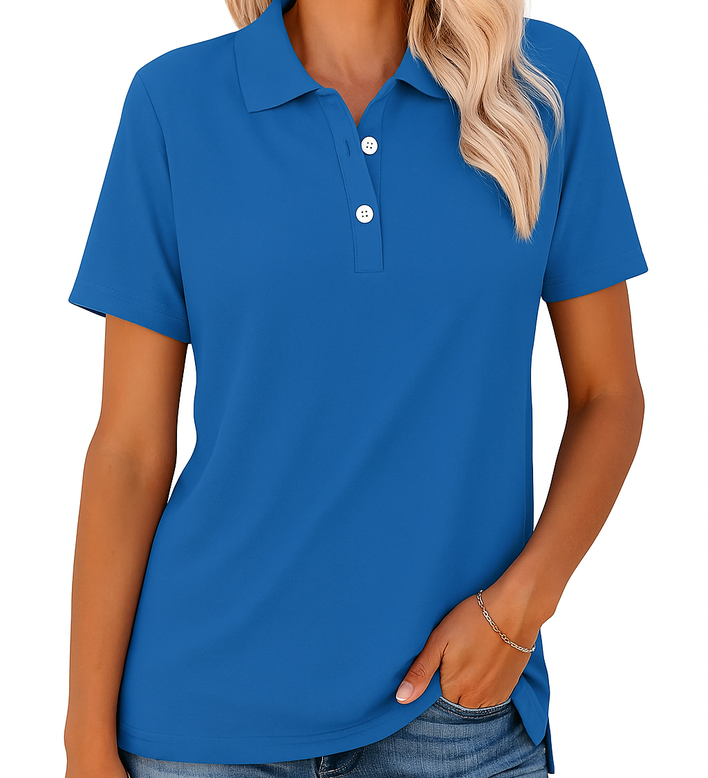 JULIA™ – ELEGANT STIL ÅNDBAR POLOSHIRT