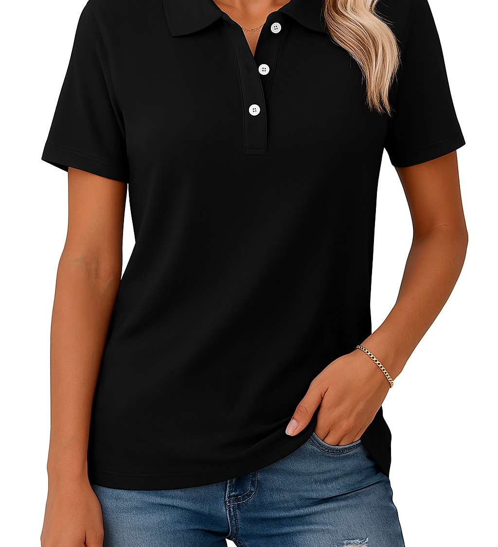 JULIA™ – ELEGANT STIL ÅNDBAR POLOSHIRT