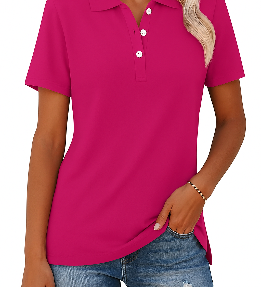 JULIA™ – ELEGANT STIL ÅNDBAR POLOSHIRT