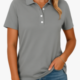 JULIA™ – ELEGANT STIL ÅNDBAR POLOSHIRT