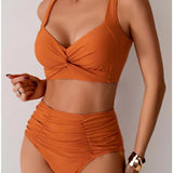 NICOLE™ – BIKINI MED PLISSERET STOF