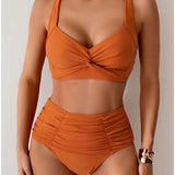 NICOLE™ – BIKINI MED PLISSERET STOF