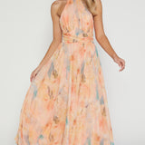 ANTONELLA™ – ELEGANT MAXIKJOLE MED HALTERNECK