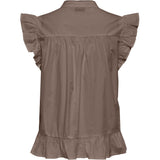 Only dame top ONLADDA - Brun linser