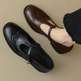LEONA™ – RETRO BROGUE-SANDALER I LÆDER TIL KVINDER