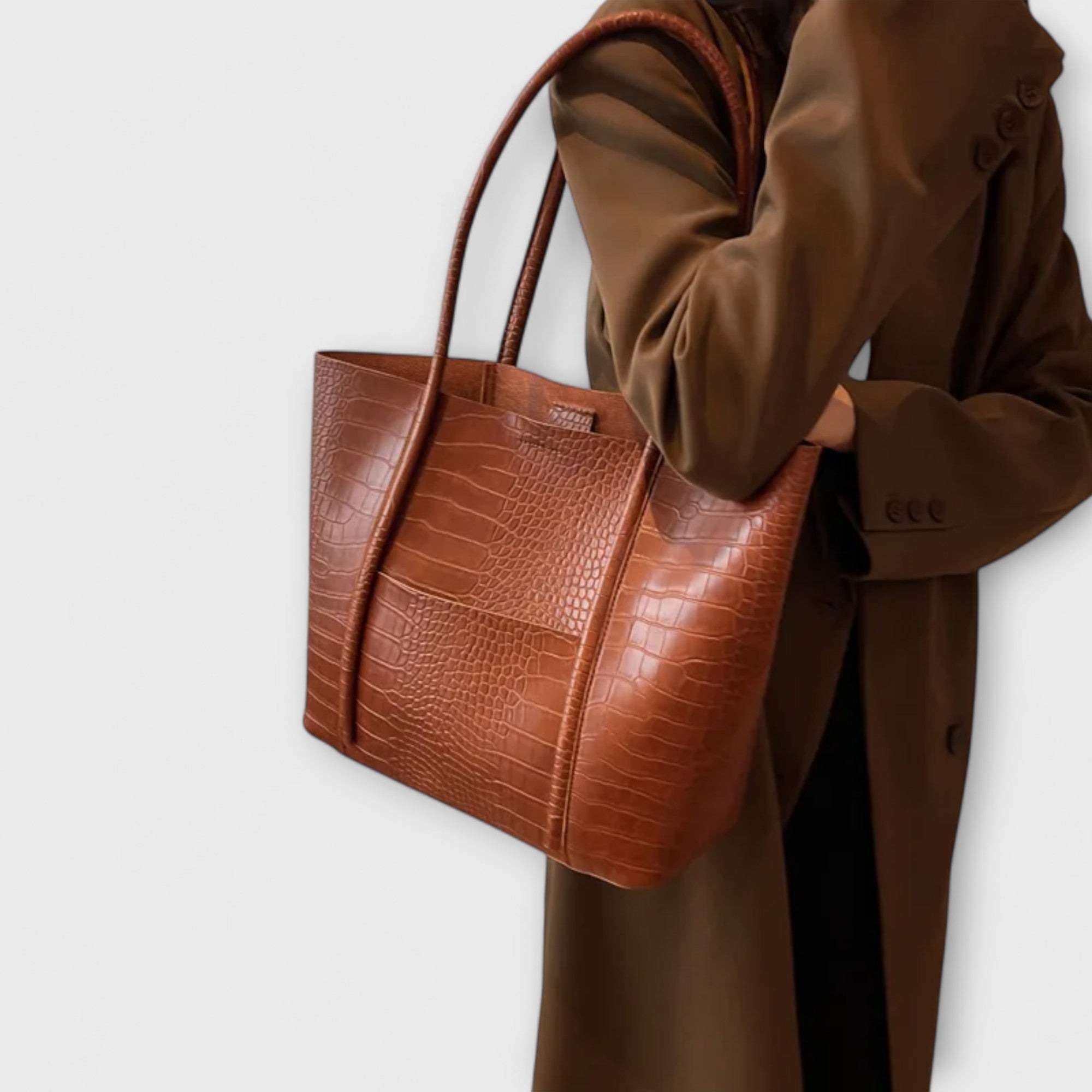 KAREN™ – SKULDERTASKE MED VINTAGEUDTRYK