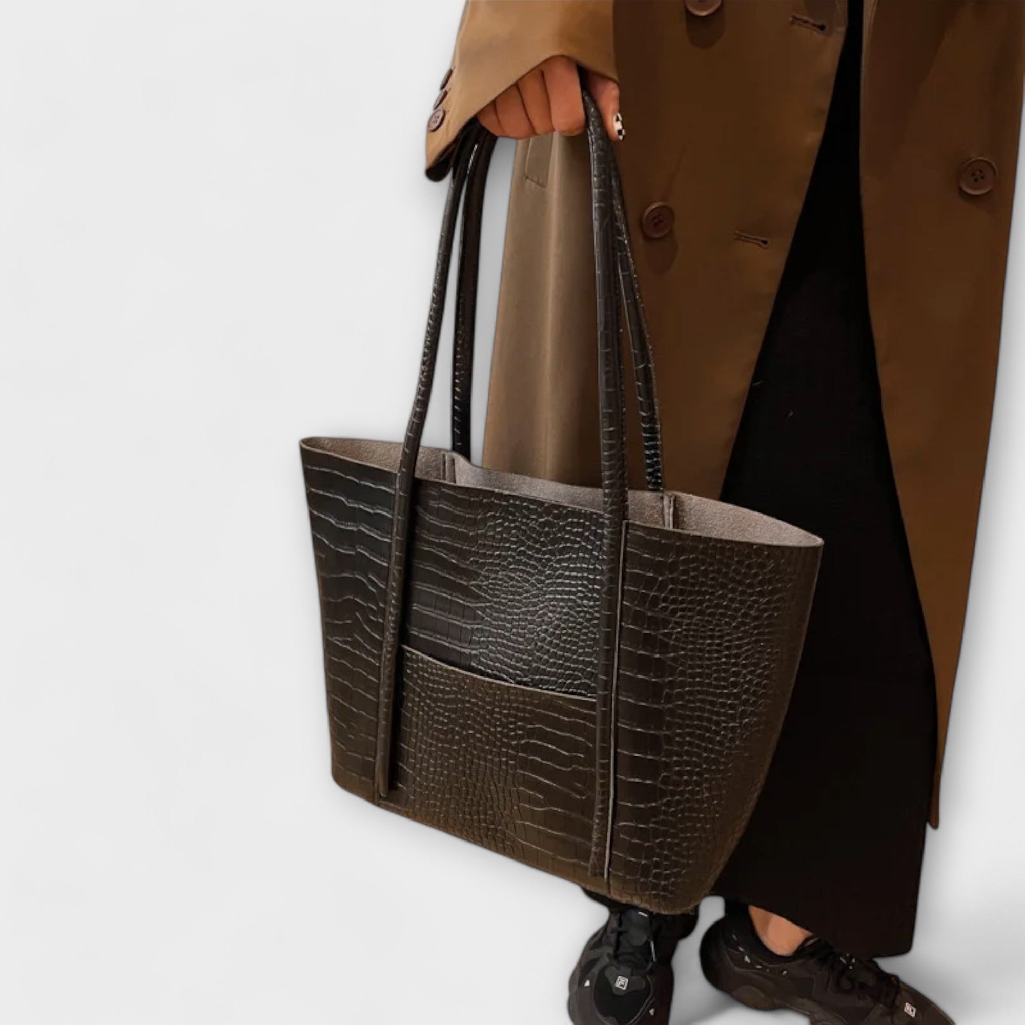 KAREN™ – SKULDERTASKE MED VINTAGEUDTRYK