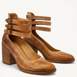 ADELE™ – VINTAGE-INSPIREDE LÆDERPUMPS MED ELEGANT HÆ
