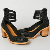 ADELE™ – VINTAGE-INSPIREDE LÆDERPUMPS MED ELEGANT HÆ