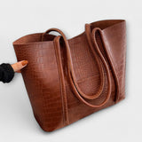 KAREN™ – SKULDERTASKE MED VINTAGEUDTRYK
