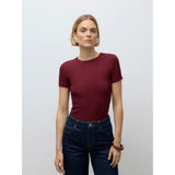 VERO MODA DAME T-SHIRT AWIRWINA - Zinfandel