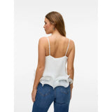 VERO MODA DAME TOP VMNOVA - Snehvide