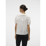 VERO MODA DAME TOP VMROXANNE - Snehvide