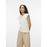 VERO MODA dame top VMBELLA -  Snehvide