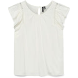VERO MODA dame top VMBELLA -  Snehvide