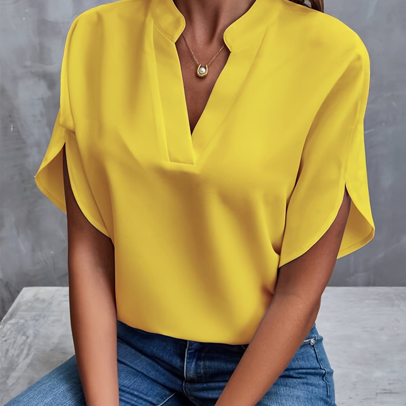 ELIANA™ – DRAPERET BLUSE MED ELEGANT FALD OG TIDSLØS STIL