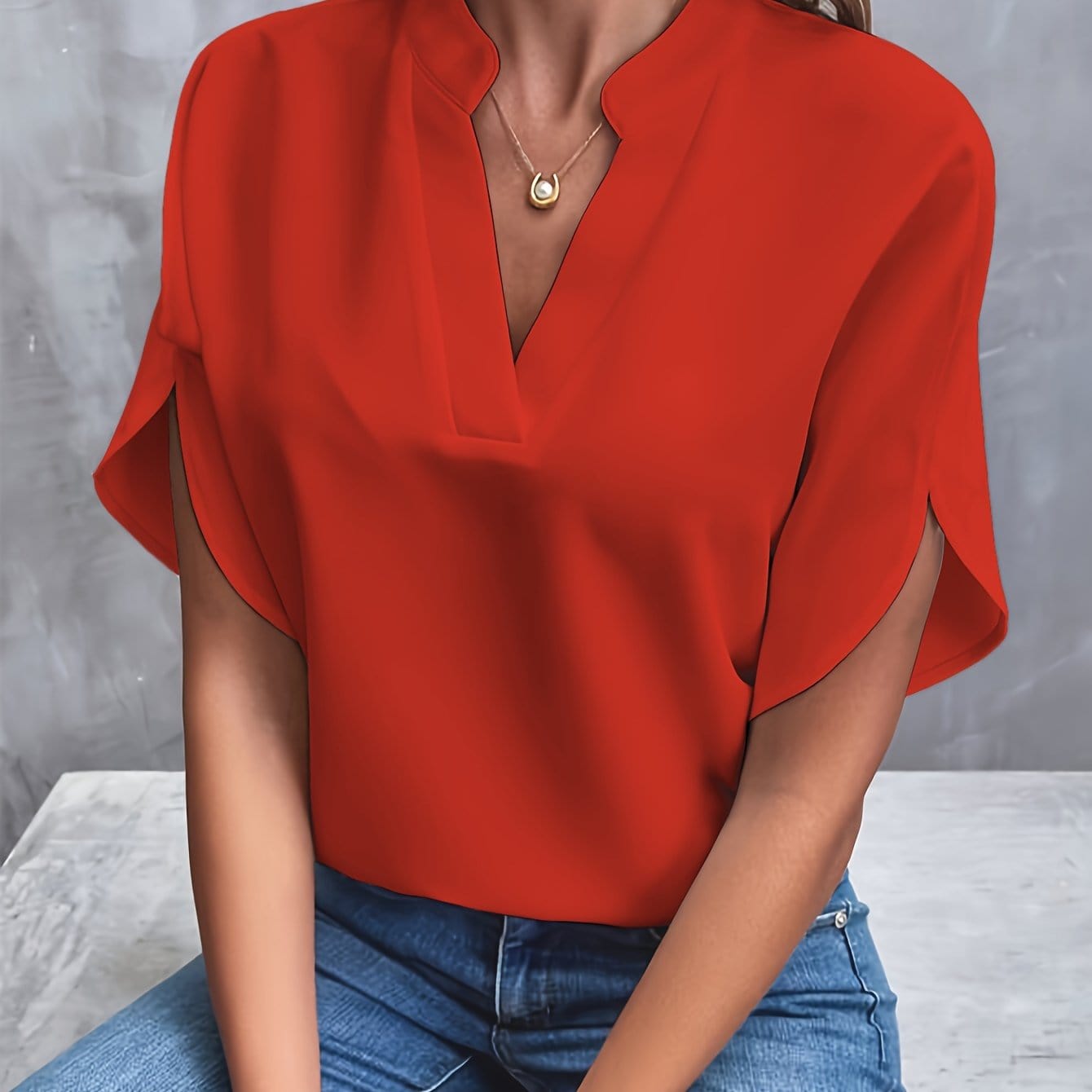 ELIANA™ – DRAPERET BLUSE MED ELEGANT FALD OG TIDSLØS STIL