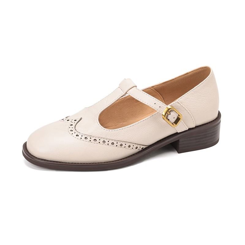 LEONA™ – RETRO BROGUE-SANDALER I LÆDER TIL KVINDER