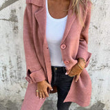 CASUAL LONG COAT™ – AFSLAPPET LANGFRAKKE I LET MATERIALE