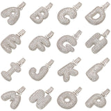 Pave Bubble Halskæde med Initial | 18k Guld