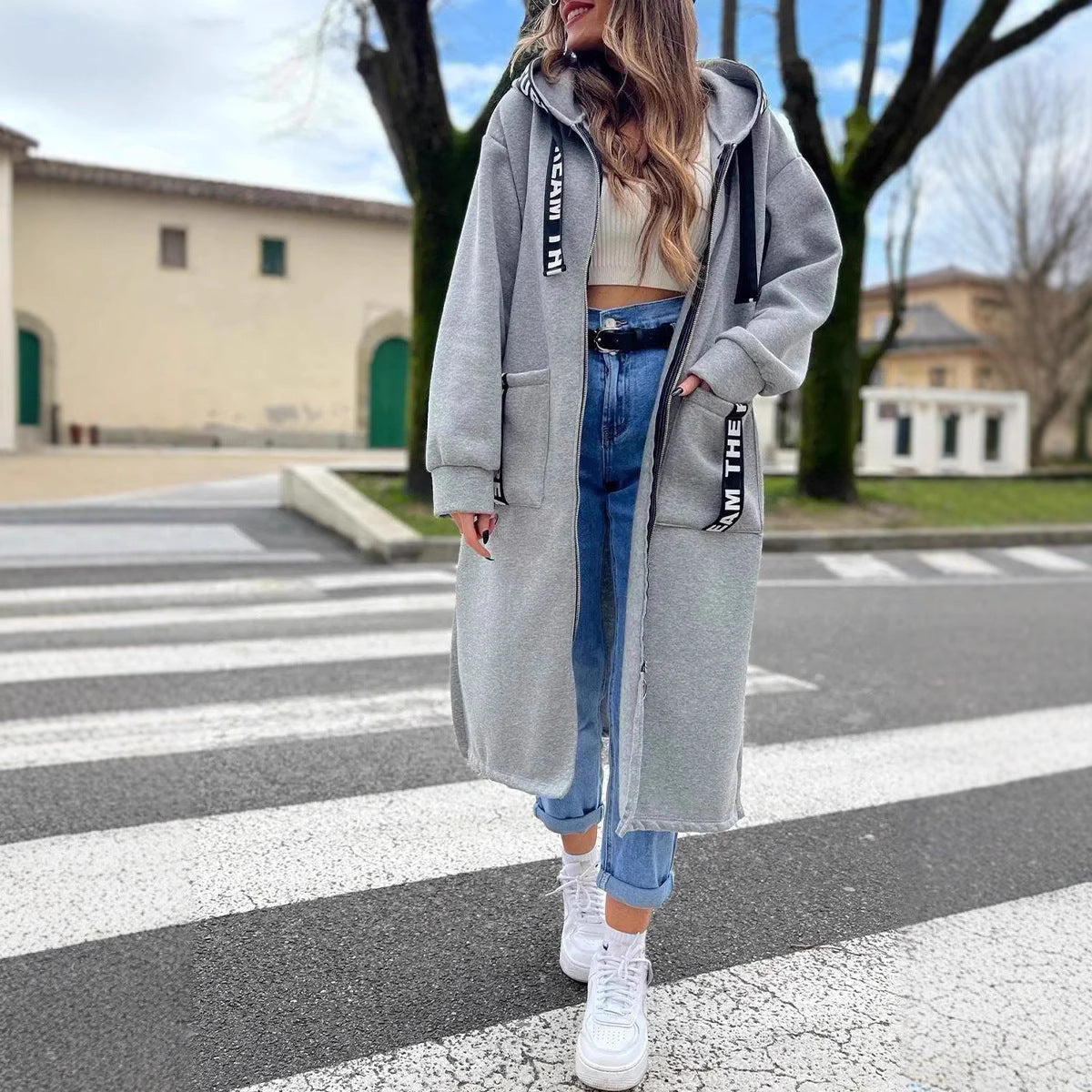 ÉLAN™ – LANG DAME HOODIE